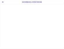 Tablet Screenshot of georgiaoneness.com